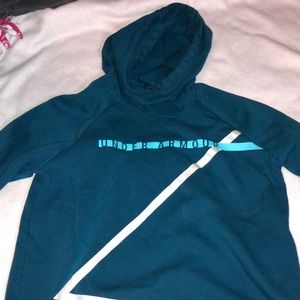 Teal under armour athletic hoodie